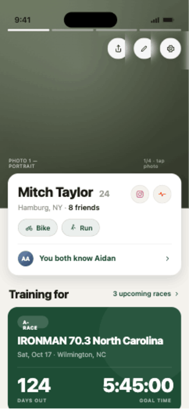 Forge athlete profile