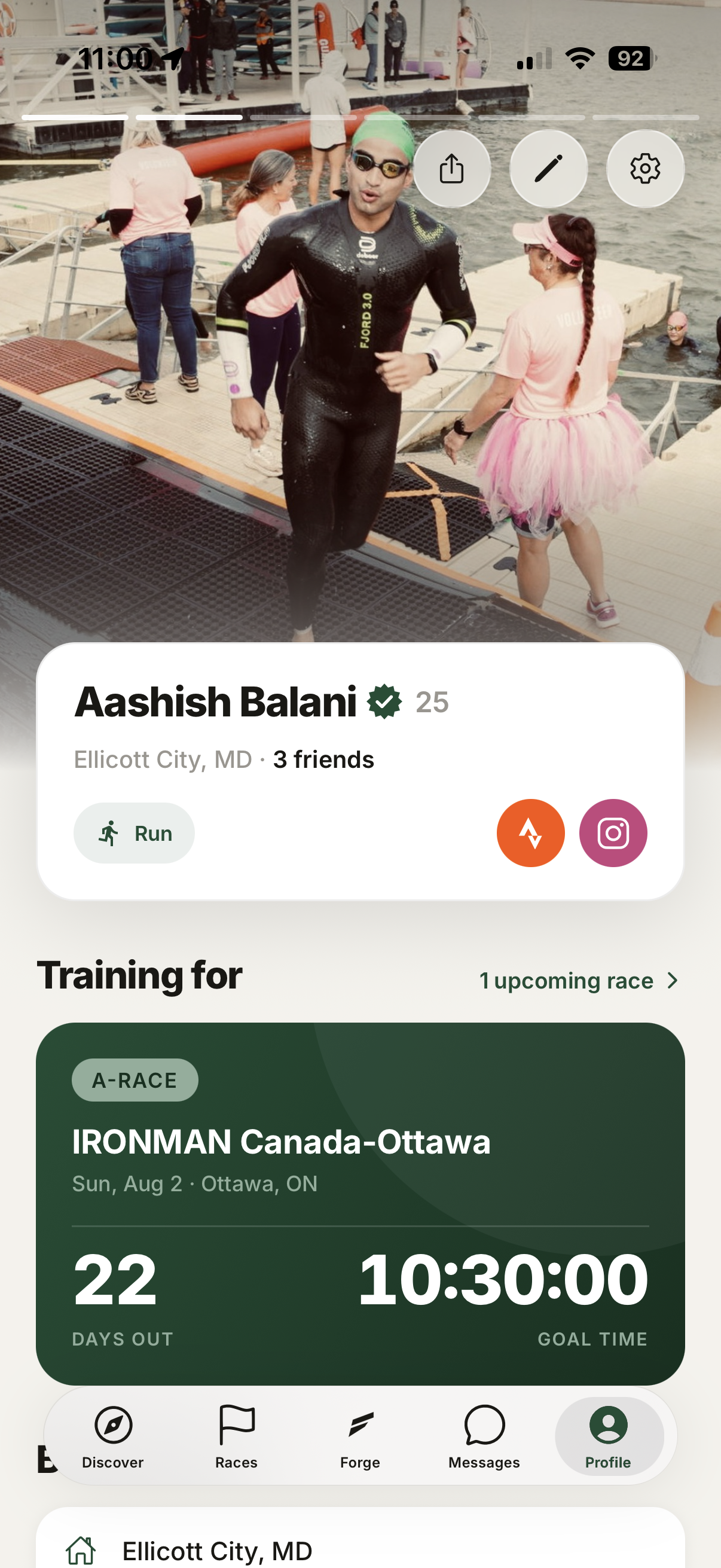 Profile screenshot